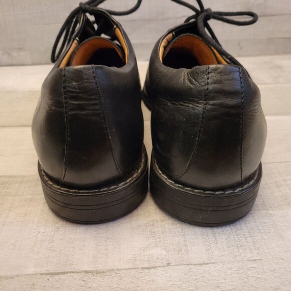 Mens Black Leather Lace-Up Dress Shoes Size 9.5 D - Picture 7 of 7